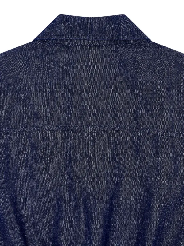 TOMBOY Sleeveless Denim Mini Dress | Blue | FARFETCH SG