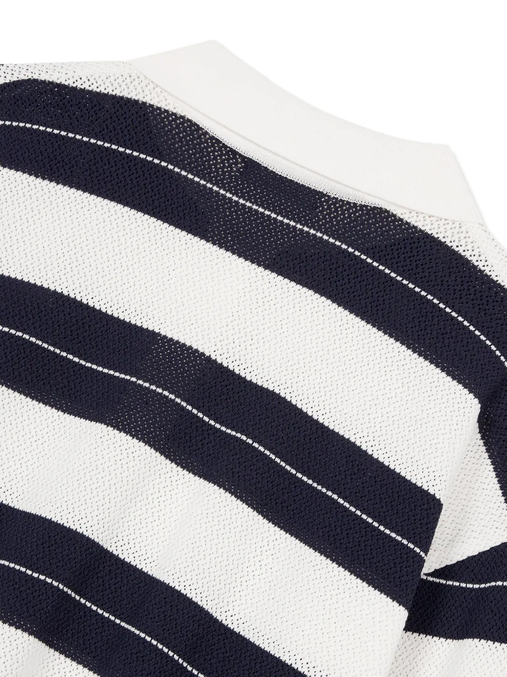 STUDIO TOMBOY striped long-sleeve polo shirt Blauw