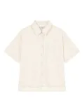 STUDIO TOMBOY detachable-collar shirt - Neutrals
