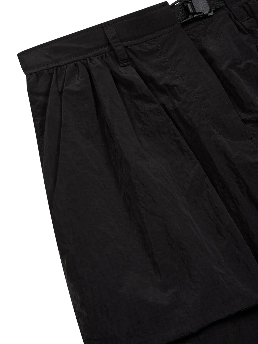 Studio Tomboy Buckle-fastening Pocket Mini Skirt In Black
