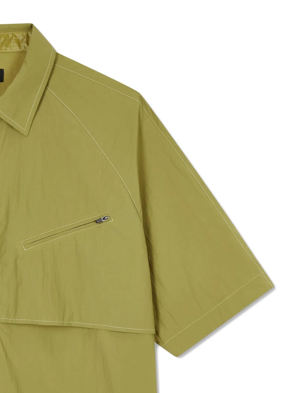 STUDIO TOMBOY Raglan overhemd met ritszak Groen