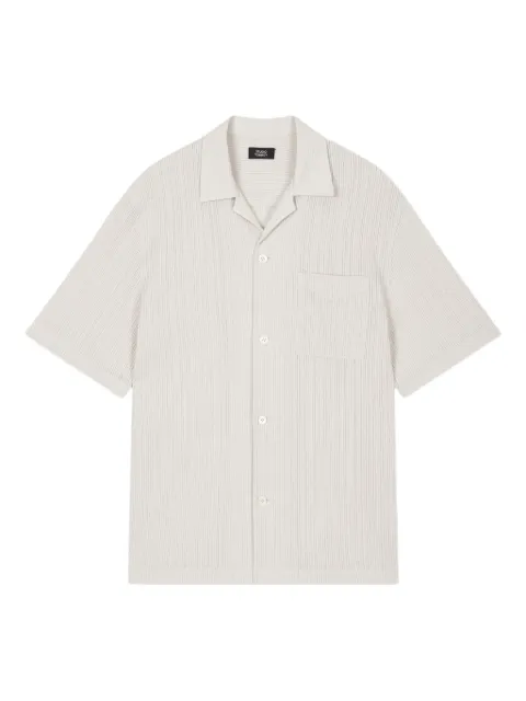 STUDIO TOMBOY pleated short-sleeve shirt