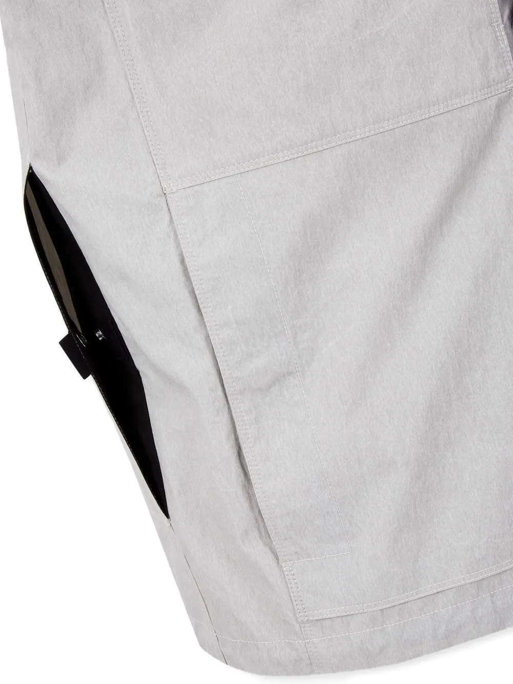 Studio Tomboy Pocket-detail Drawstring Shirt Jacket In Gray