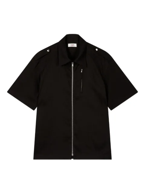 STUDIO TOMBOY zip-fastening short-sleeve shirt
