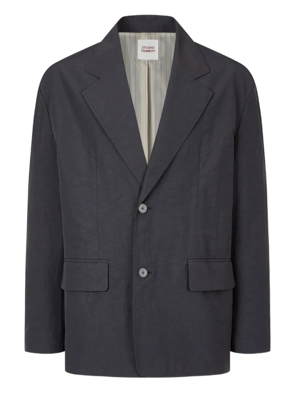 STUDIO TOMBOY Blazer met enkele rij knopen Grijs