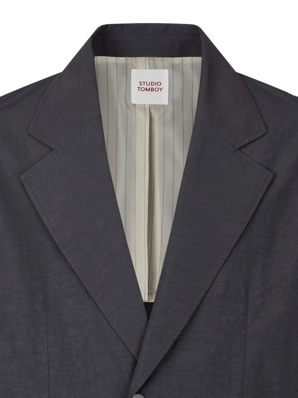 STUDIO TOMBOY Blazer met enkele rij knopen Grijs