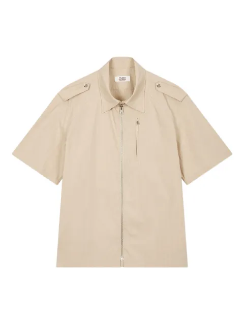 STUDIO TOMBOY zip-fastening short-sleeve shirt