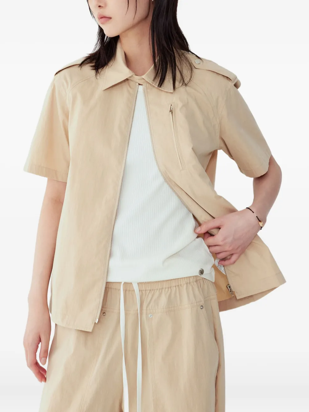 STUDIO TOMBOY Shirt met korte mouwen Beige