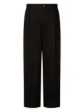STUDIO TOMBOY pleated elasticated-waistband trousers - Black
