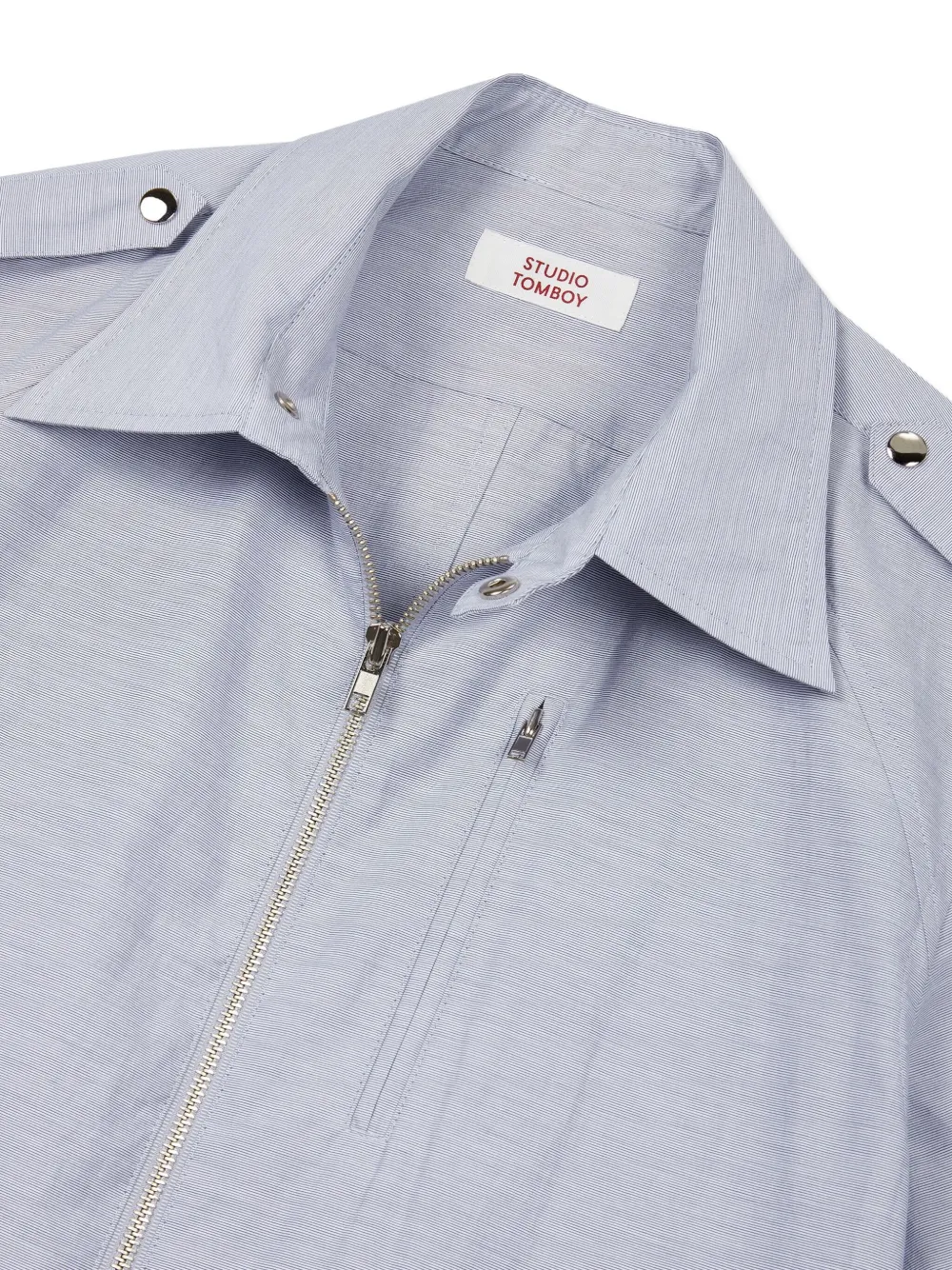 STUDIO TOMBOY Shirt met rits Blauw