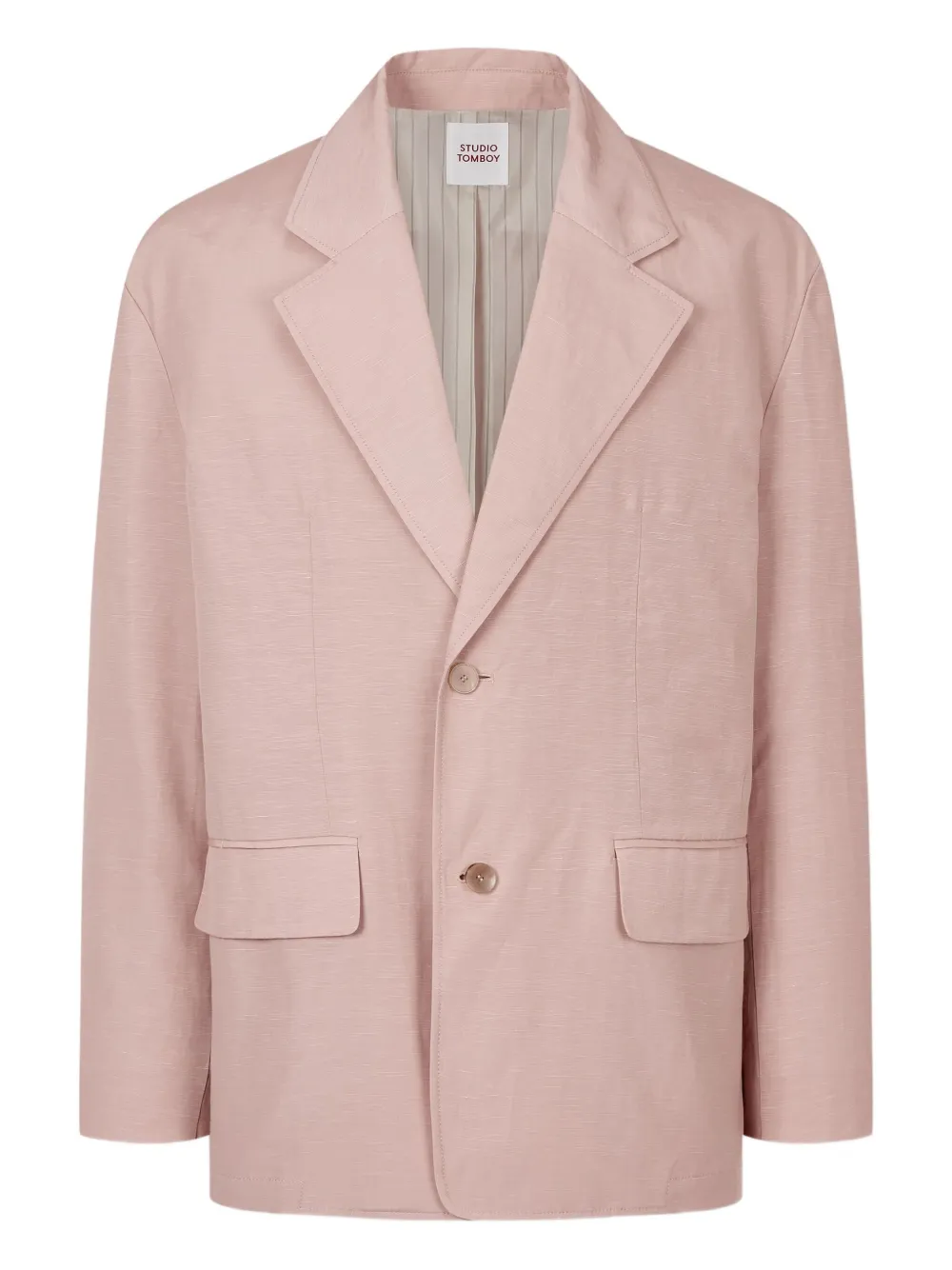 STUDIO TOMBOY Blazer met enkele rij knopen Roze