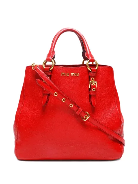 Miu Miu Pre-Owned 2010-2015 leather tote bag 