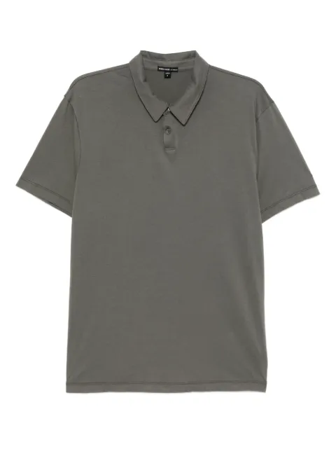 James Perse brushed-lotus polo shirt