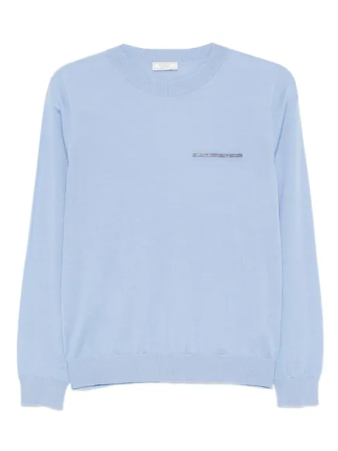 Peserico crew-neck embroidered sweater