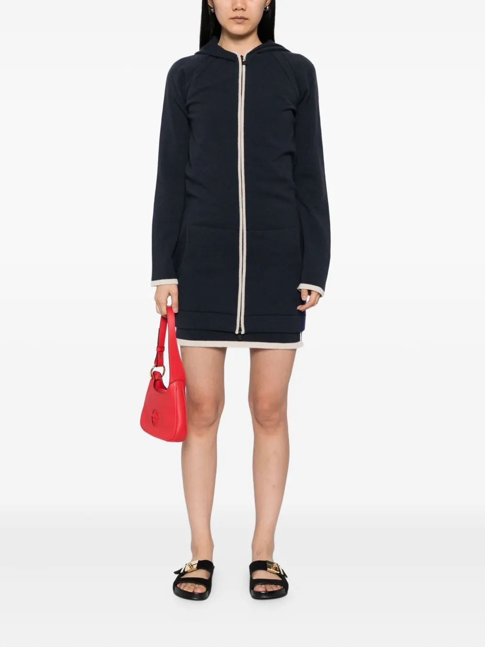 CHANEL Pre-Owned 2009 sport line setup suit jacket sleeveless dress - Blauw