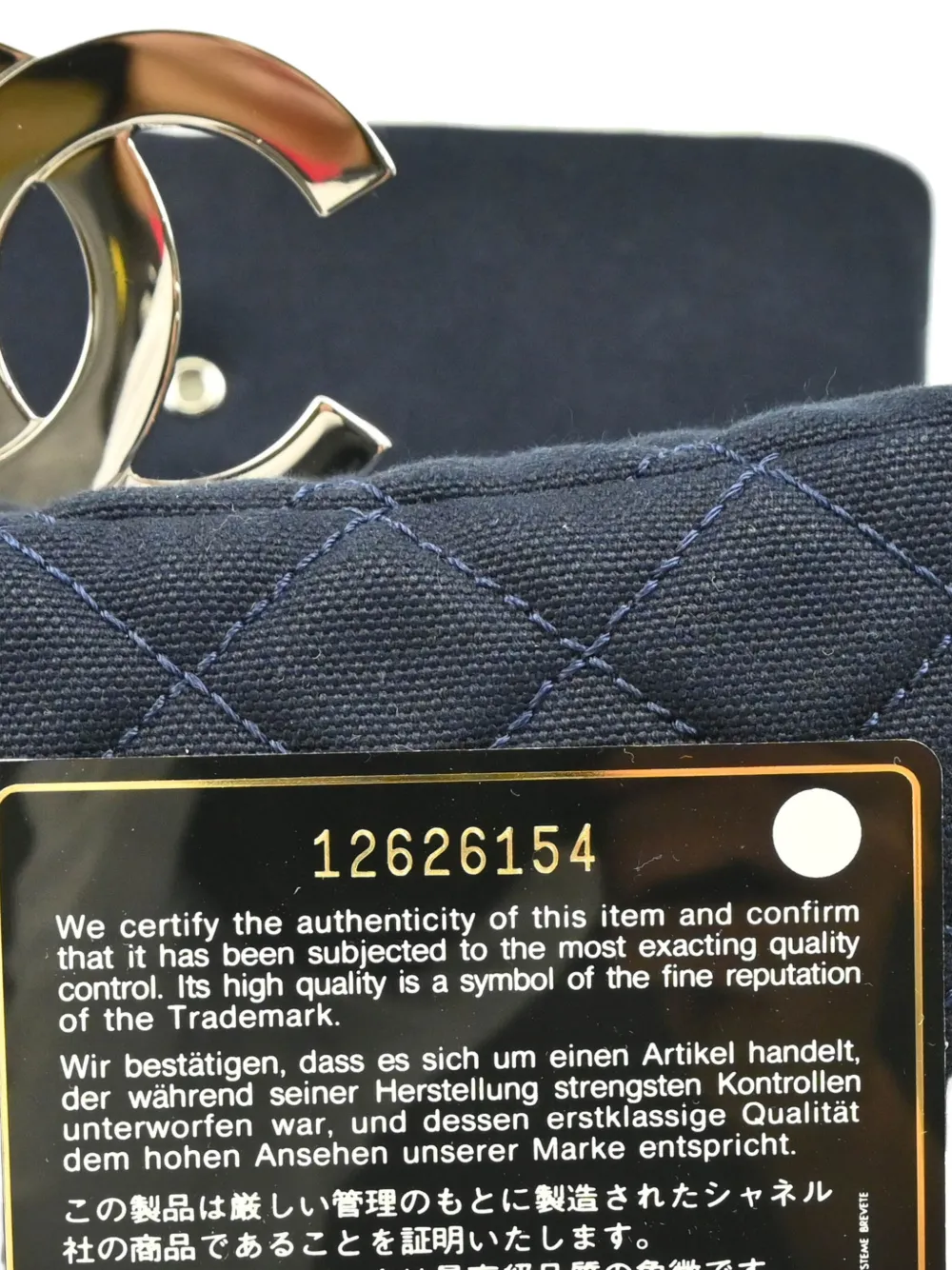 Pre-owned Chanel 2008 Cruise Line Bag In Blue