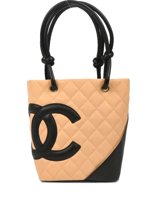 CHANEL Pre-Owned 2005 Cambon Handbag Neutrals FARFETCH IN