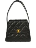 CHANEL Pre-Owned 1997 lambskin quilted handbag - Black