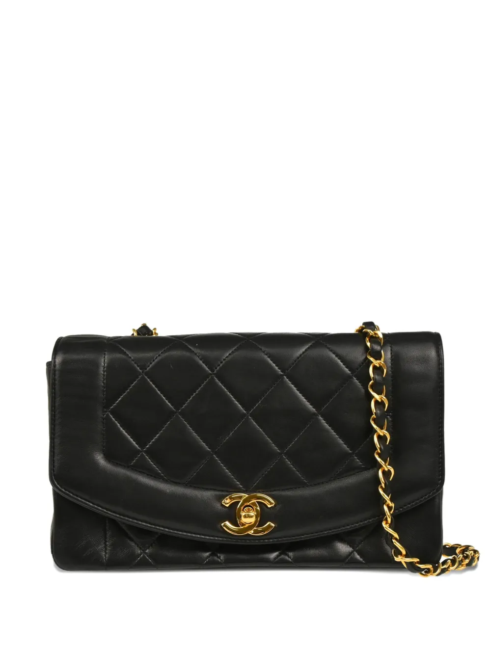 CHANEL Pre-Owned 1992 ダイアナ バッグ S - ブラック CHANEL Pre-Owned 1992 ダイアナ バッグ S - ブラック