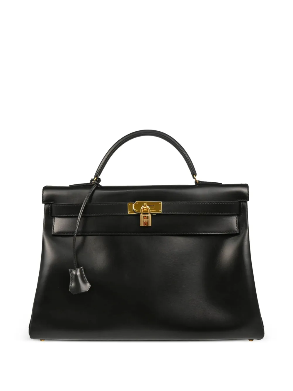 Hermès Pre-Owned 1998 Box Kelly 40 handbag | Black | Image 1