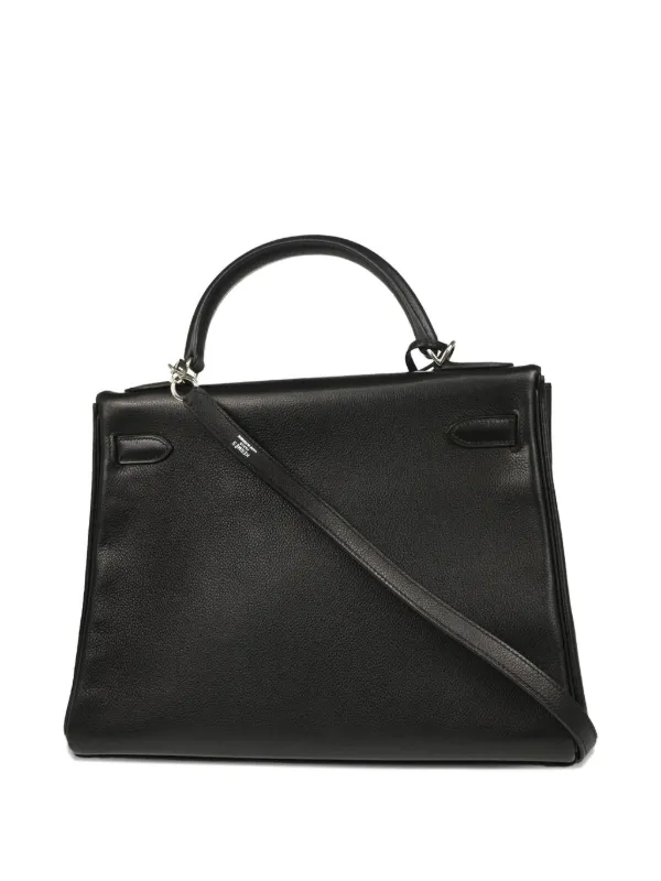 Hermès Pre-Owned 2005 Kelly 32 Handbag Black FARFETCH PH
