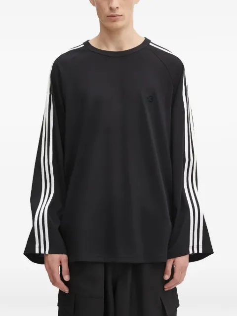 Y-3 playera manga larga con tres rayas