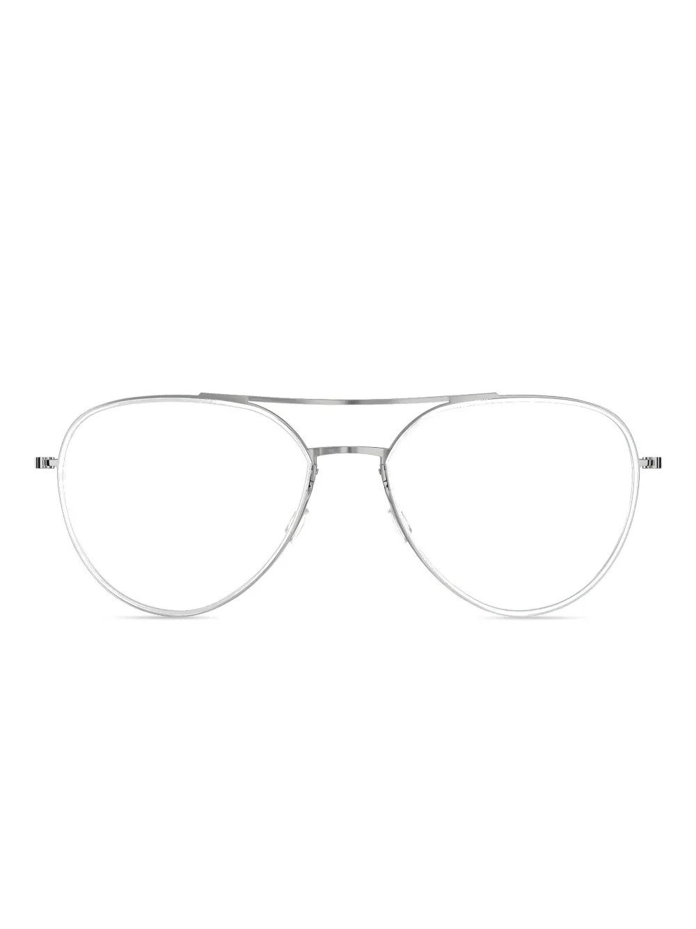 Lindberg パイロット チタン 眼鏡フレーム - グレー Lindberg パイロット チタン 眼鏡フレーム - グレー