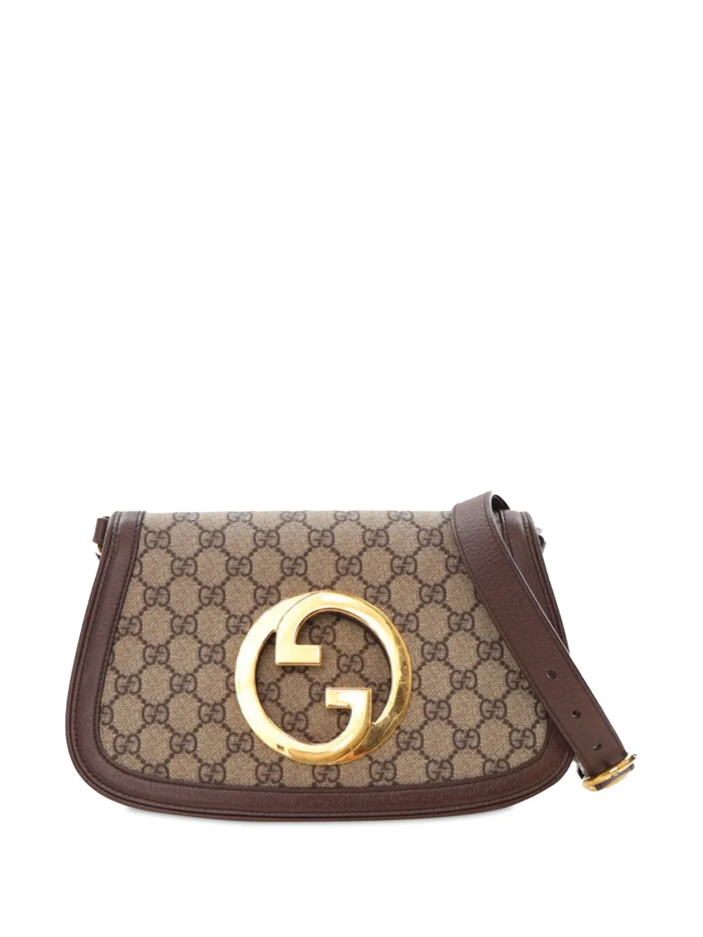 Gucci Pre-Owned 2016-2025 スモール GGスプリーム ブロンディ チェーン サッチェルバッグ - ブラウン Gucci Pre-Owned 2016-2025 スモール GGスプリーム ブロンディ チェーン サッチェルバッグ - ブラウン