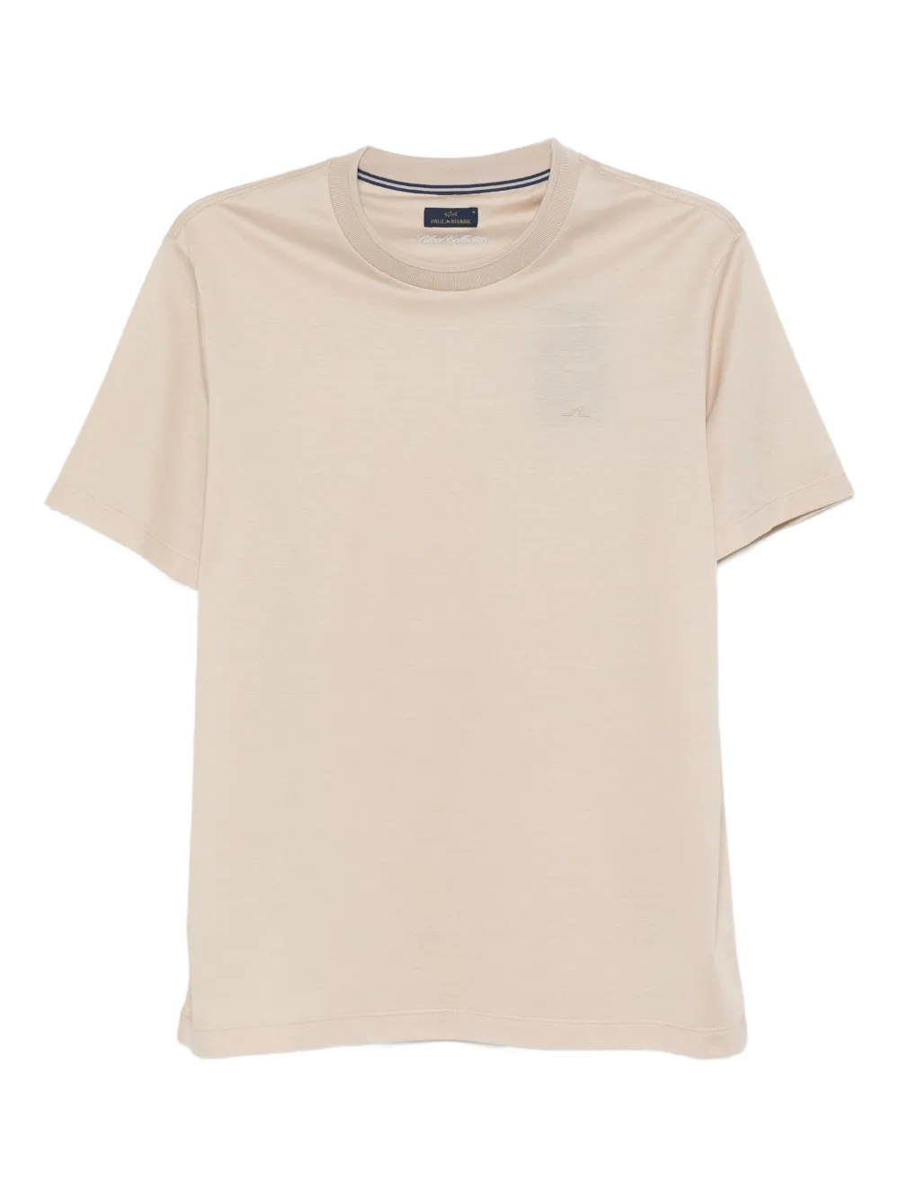 Paul & Shark crew-neck cotton T-shirt Beige