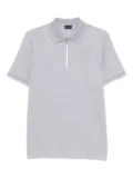 Paul & Shark short-sleeve half-zip polo shirt - Grey