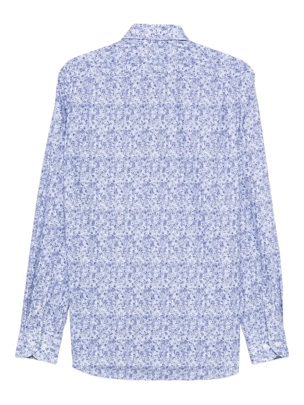 Paul & Shark floral-print shirt Blauw
