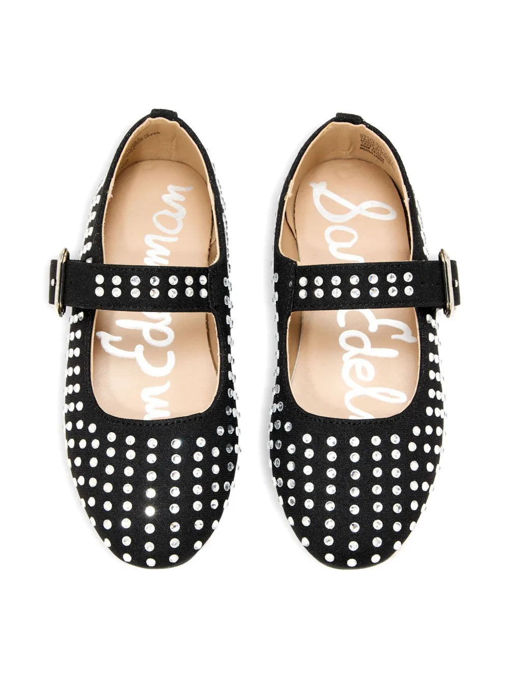 Sam Edelman crystal-embellished ballet flats Black
