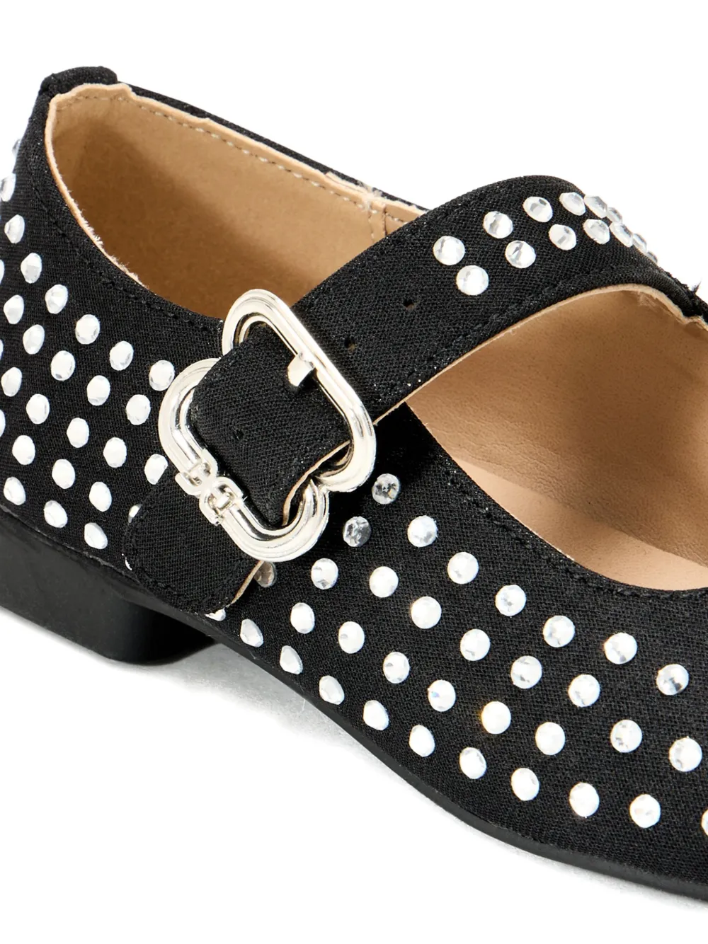 Sam Edelman crystal-embellished ballet flats Black