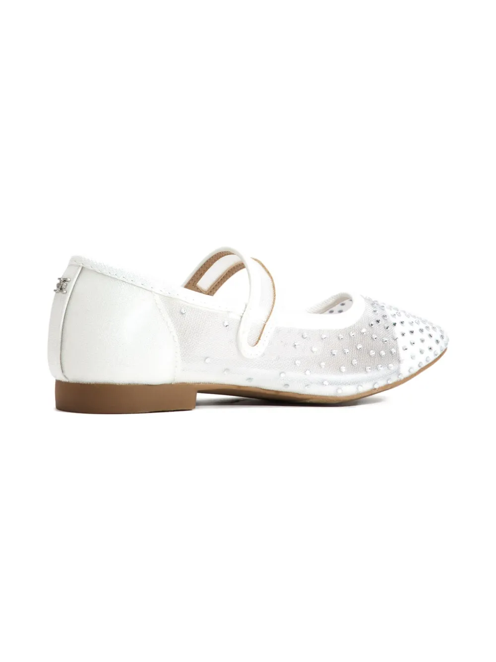 Sam Edelman Mesh ballerina's met kristallen - Wit