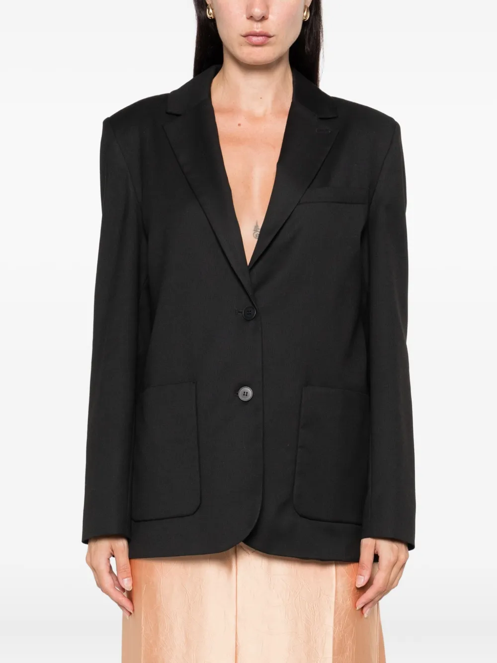 The Garment patch pocket blazer Zwart