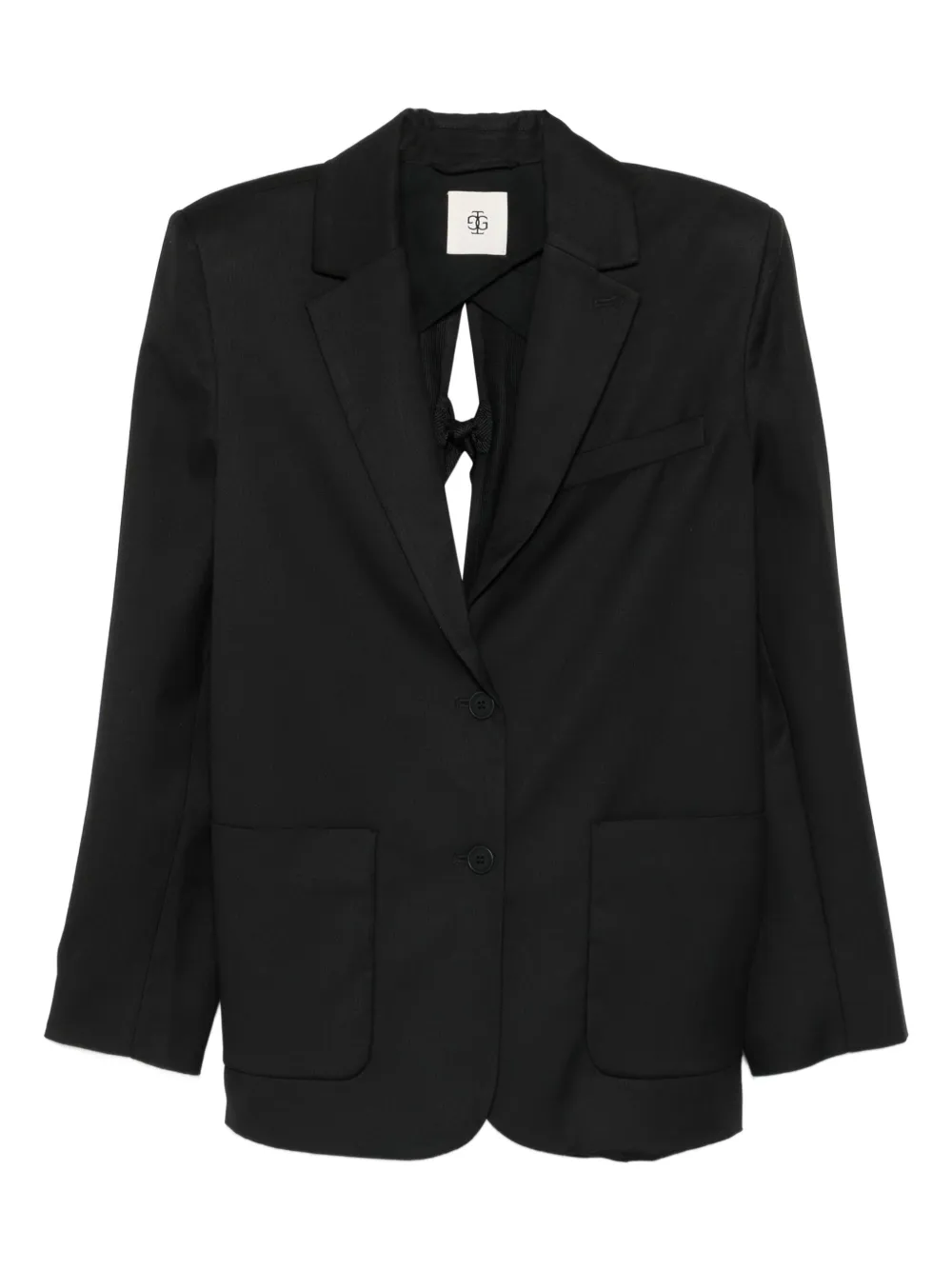 The Garment patch pocket blazer Zwart