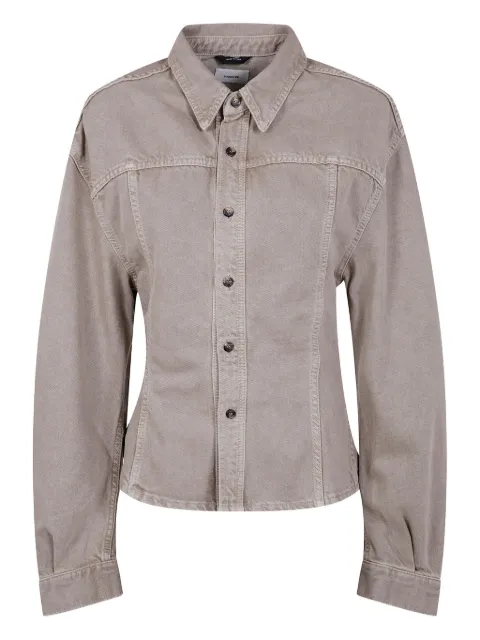 Haikure button-detailed cotton shirt