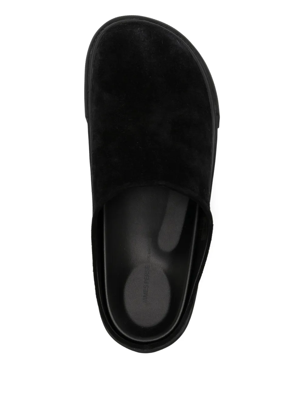 James Perse suede mules Black