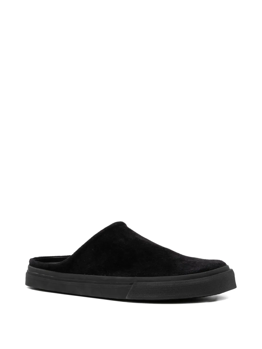 James Perse suede mules Black