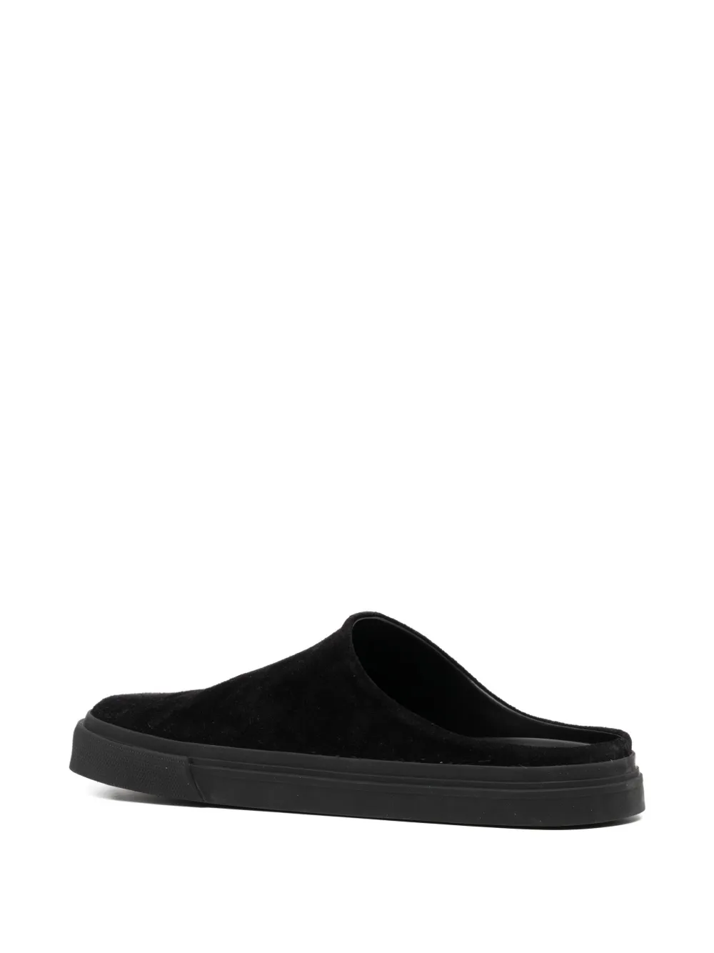 James Perse suede mules Black