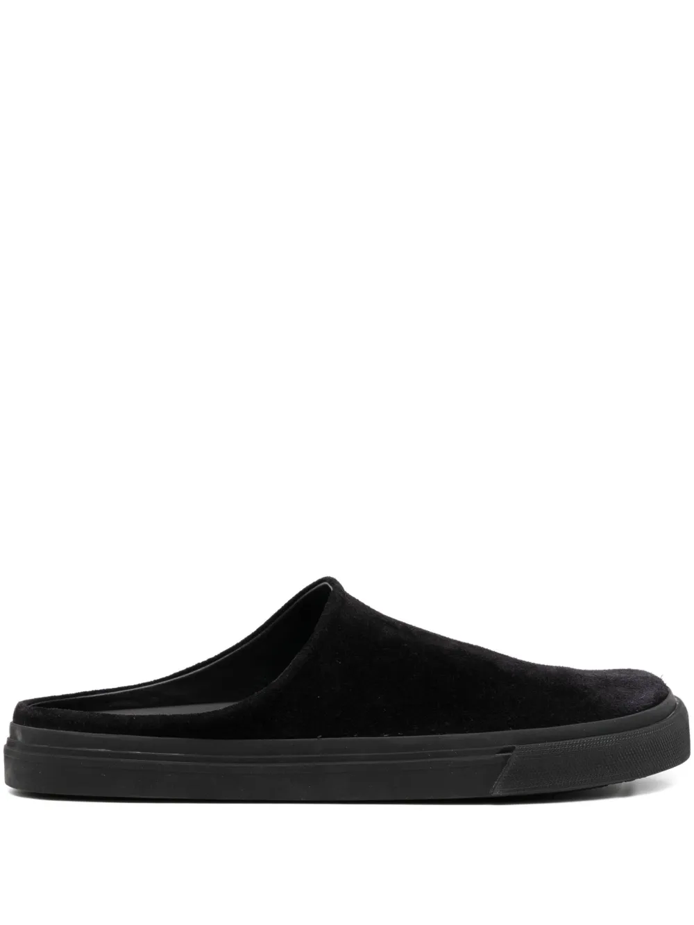James Perse suede mules Black