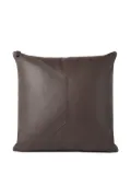 Brunello Cucinelli leather cushion (40cmx40cm) - CIGAR