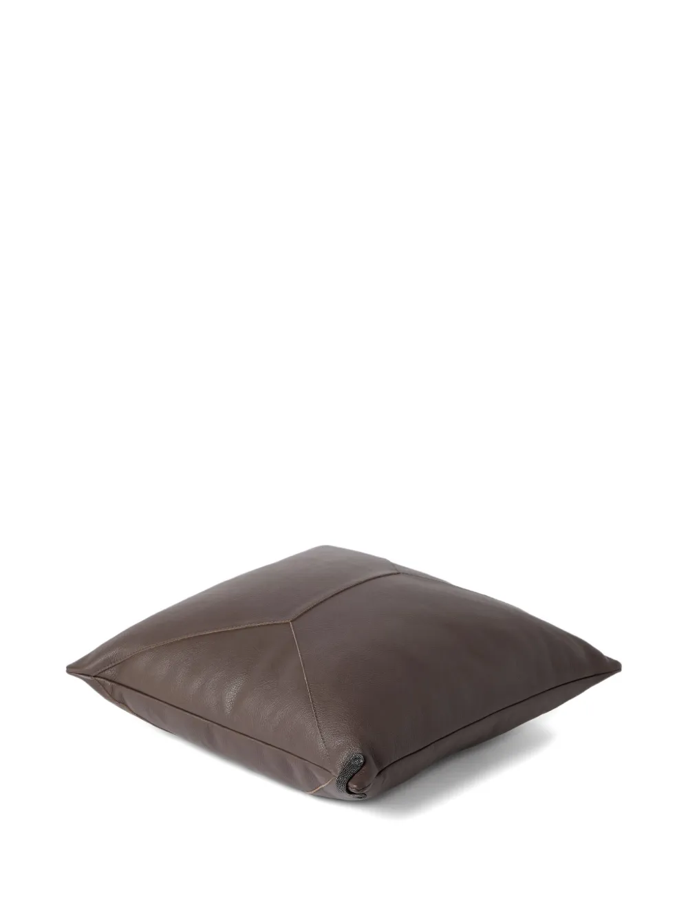 Brunello Cucinelli leather cushion (40cmx40cm) | Cushions | Image 2