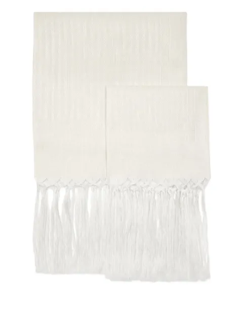 Brunello Cucinelli chevron-pattern towels (set of two)