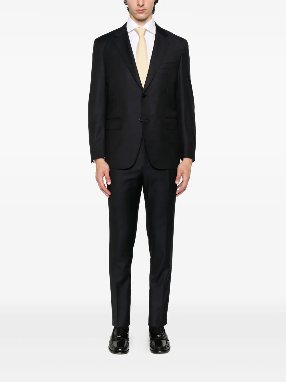 Canali Pak met enkele rij knopen Blauw