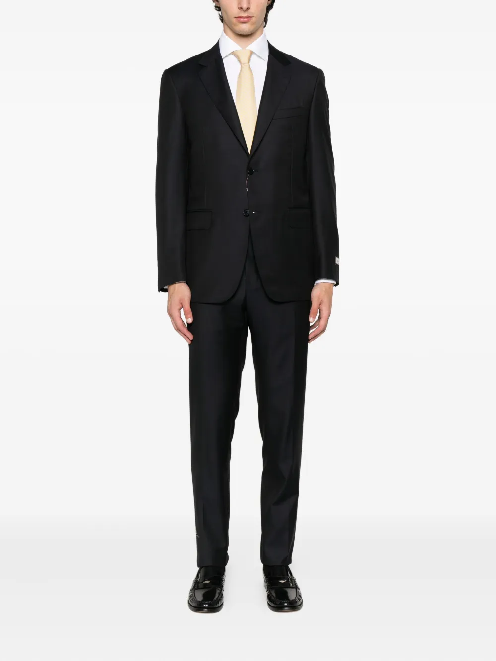 Canali Pak met enkele rij knopen Blauw