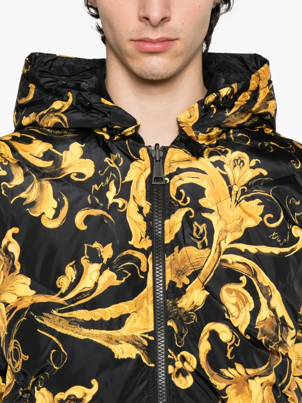 Versace Jeans Couture Jack met barokprint Zwart
