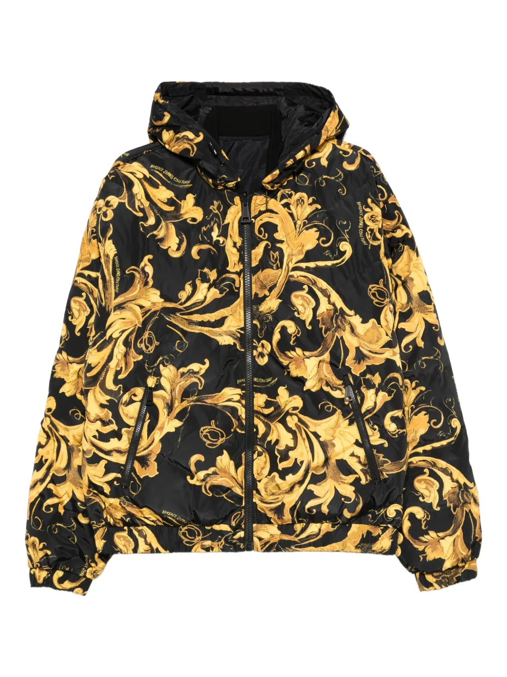 Versace Jeans Couture Jack met barokprint Zwart