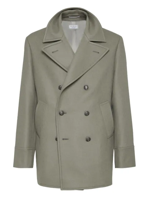 Brunello Cucinelli double-breasted wool coat