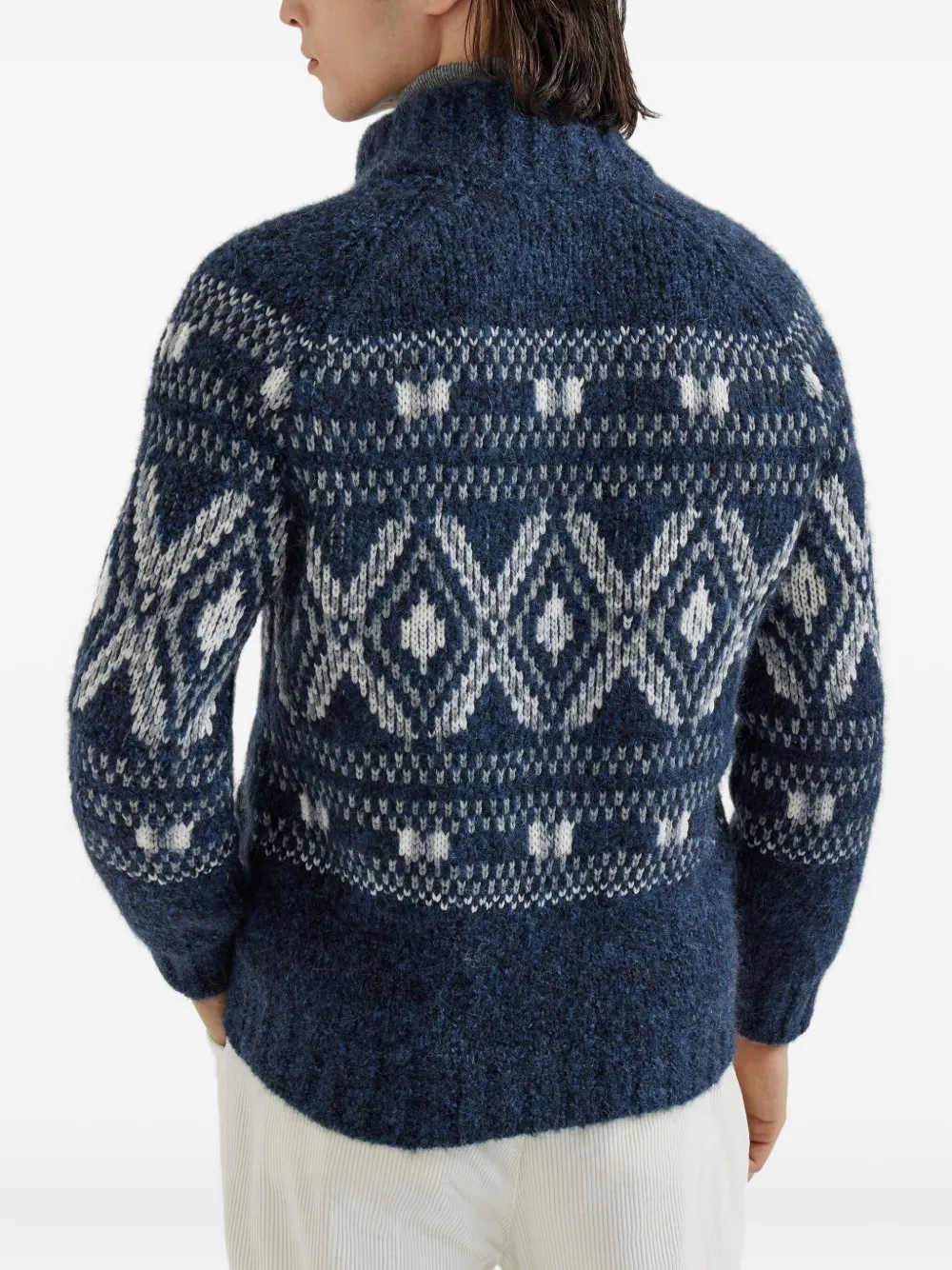 Brunello Cucinelli Vest met rits Blauw